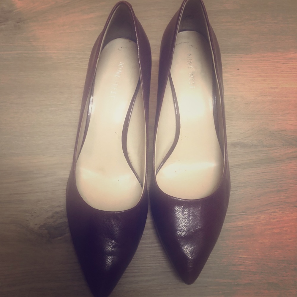 Nine West burgundy heels